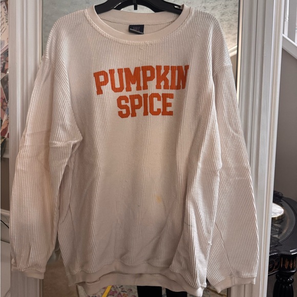 MV Sport "Pumpkin Spice" Cream Sweater - Picture 2 of 8